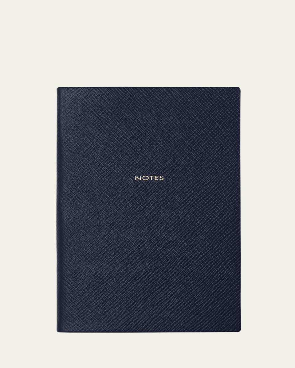 "Notes" Panama Leather Chelsea Notebook